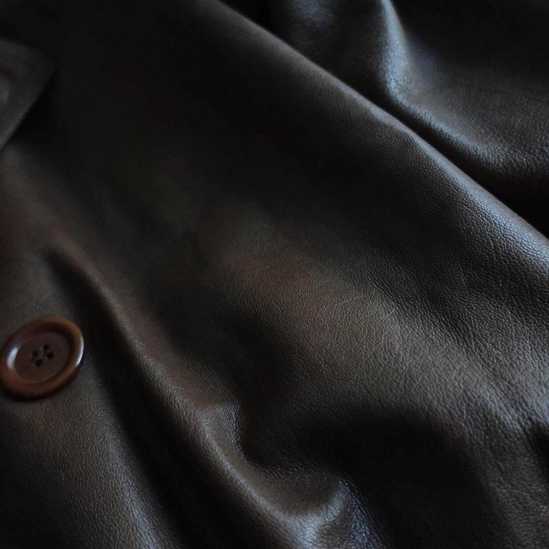 【70s】Euro Vintage All Leather TrenchCoat