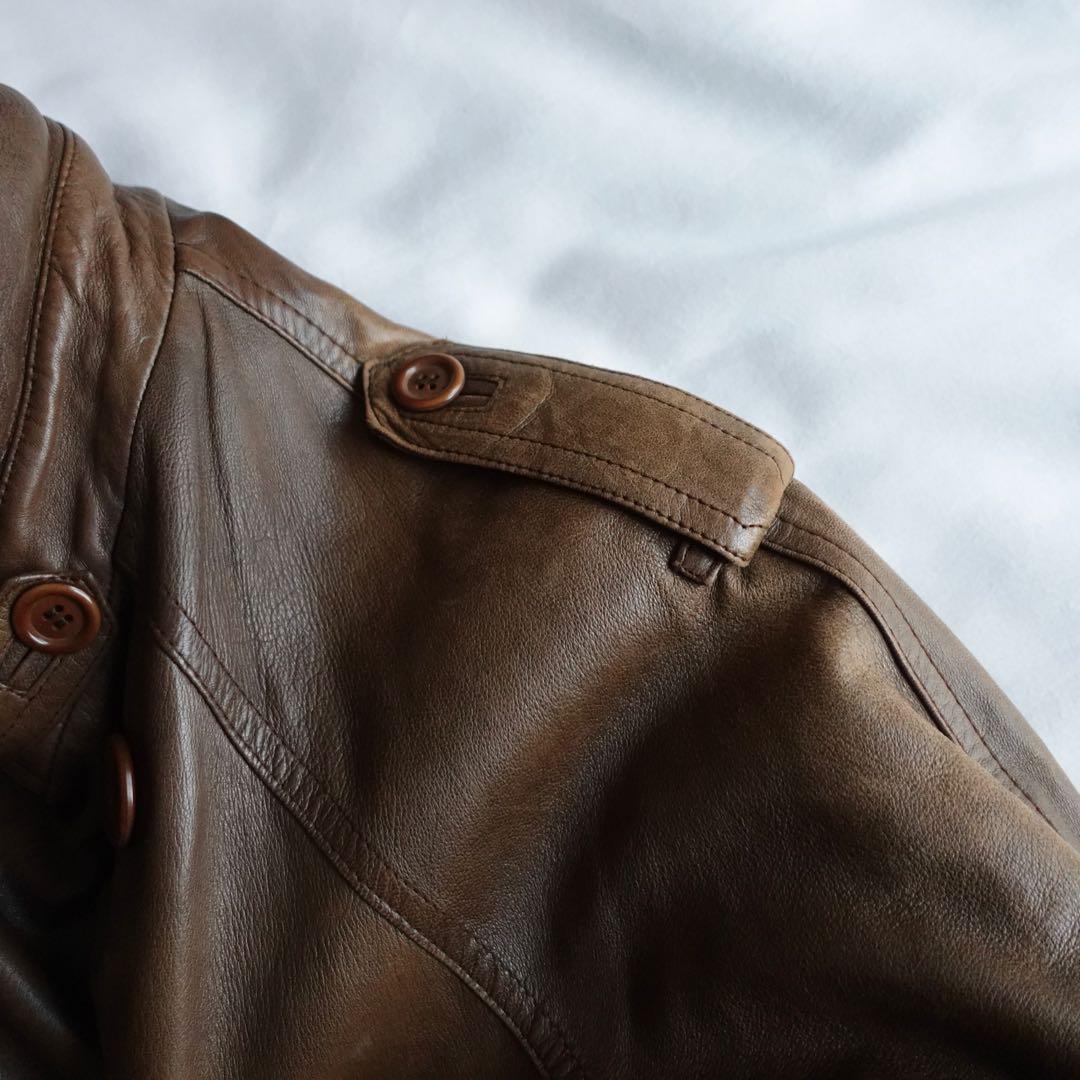 【70s】Euro Vintage All Leather TrenchCoat
