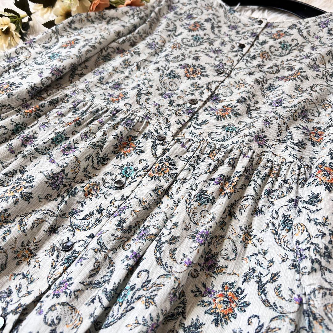BEARDSLEY ビアズリー 花更紗 プリント ワンピース