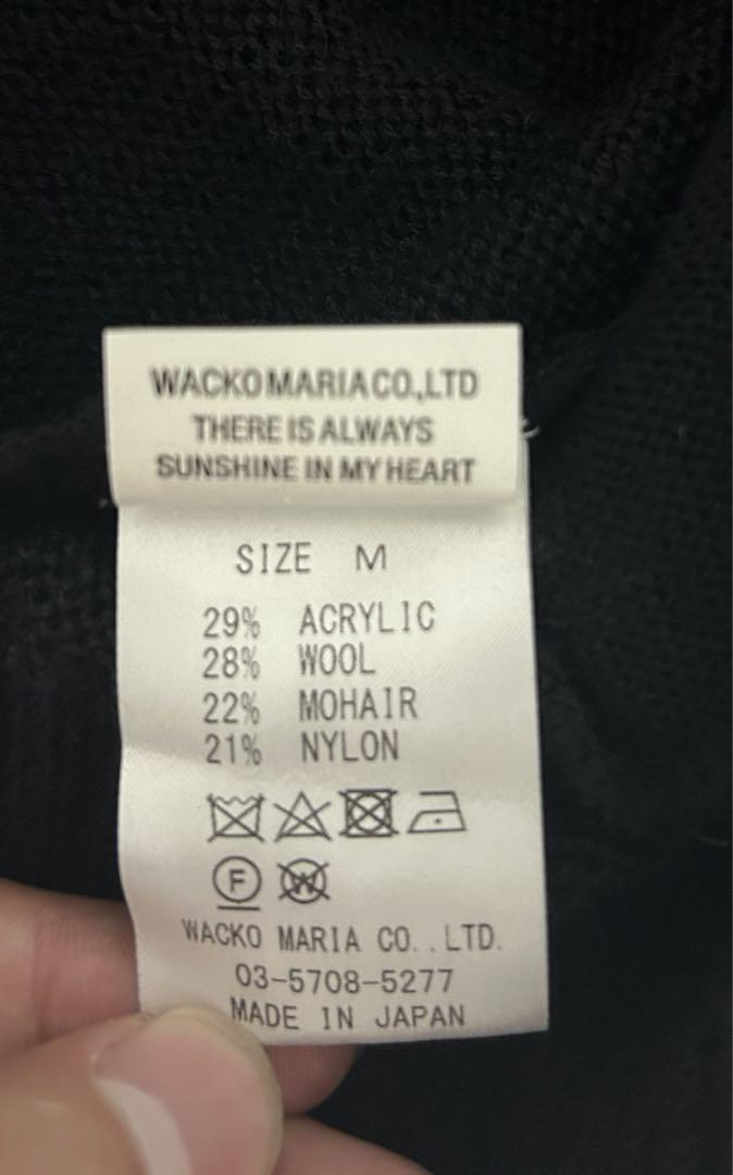 WACKO MARIA モヘアカーディガン ブラックM