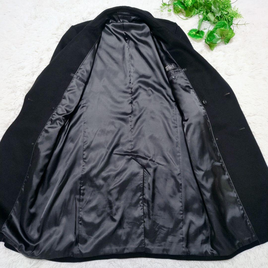 ■極美品■ベルタボーノ カシミヤ 100％ ロング ダブル チェスターコート M