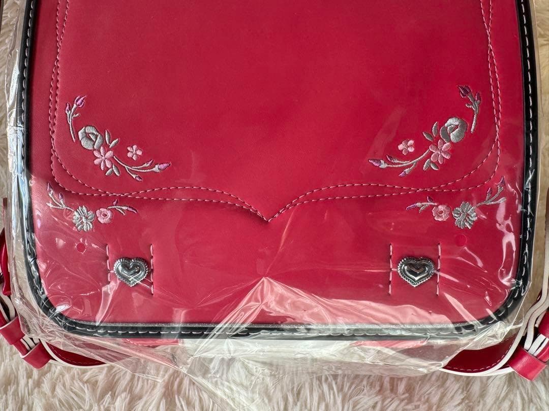 花柄刺繍 ランドセル 自動ロック A4フラットファイル対応 ラン活 高級合皮 花柄刺繍 ランドセル 自動ロック A4フラットファイル対応 ラン活 高級合皮