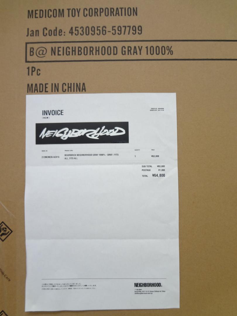 新作お買い得 ベアブリック 1000% GRAY メディコムトイ 4y8Mg-m67181455798 × ネイバーフッド 定番国産