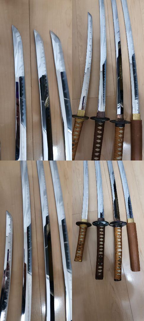 模造刀 4本セット まとめ 日本刀 コスプレ 居合 打刀 脇差