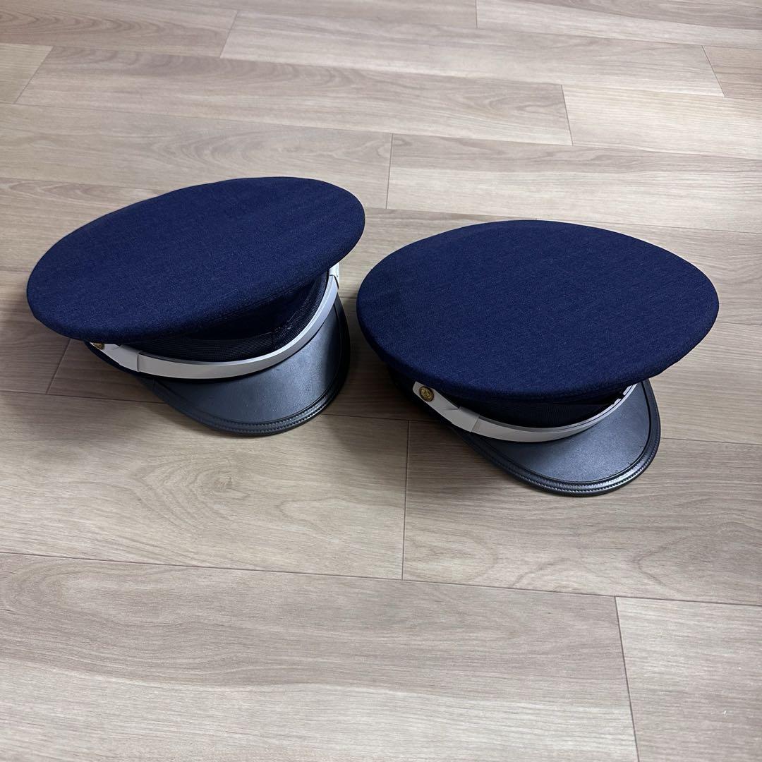 【新品】2個セット　58号警備　制帽　紺色 ネイビー 警備員