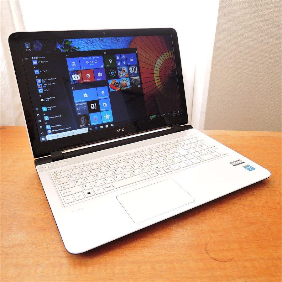 30%割引ホワイト系絶対一番安い Windows10/SSD NEC LS150/S ノートPC