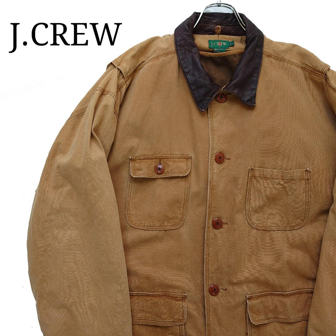 【旧タグ】JCREW ジェイクルー ハンティングジャケット レザー襟 巨人タグ