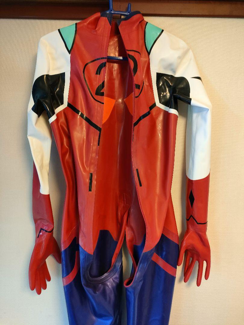【超目玉枠】 catfish latex ラバースーツ エヴァンゲリオン アスカ プラグスーツ コスプレ衣装