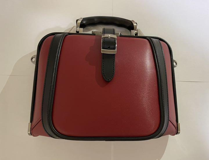 豊岡鞄 New Dulles ニューダレス タッチタフ  ミニショルダー レッド