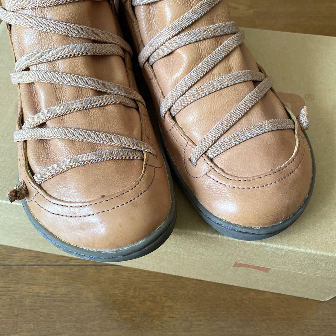 贈り物 値下げしました】CAMPER カンペール ペウカミ ハイカットシューズ 38 靴