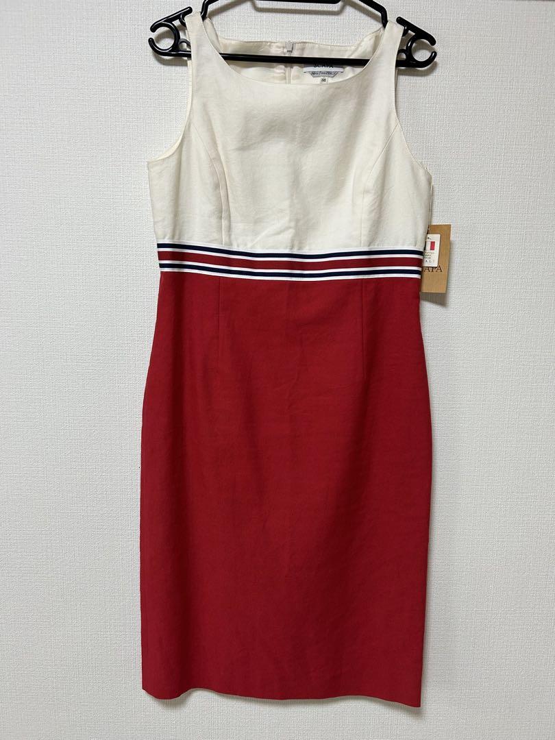 新品　SCAPA ノースリーブ　マリンワンピース