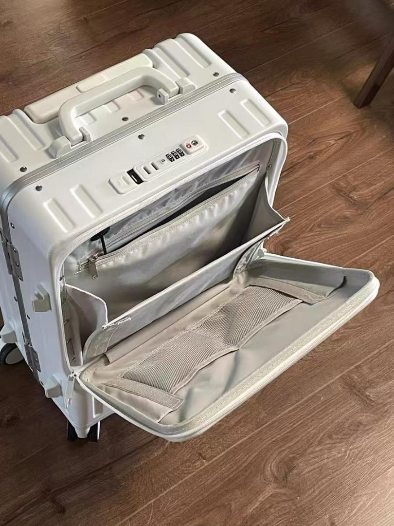 フロントオープン スーツケース キャリーケース 静音 ダブルキャスター TSA