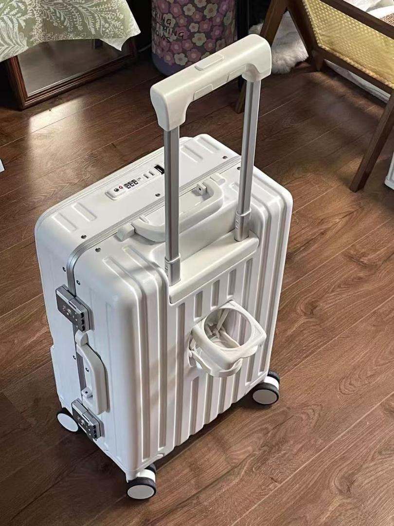 フロントオープン スーツケース キャリーケース 静音 ダブルキャスター TSA