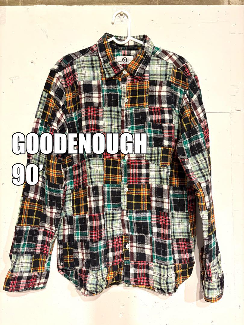 【希少】goodenough 90’グッドイナフ パッチワークシャツ M