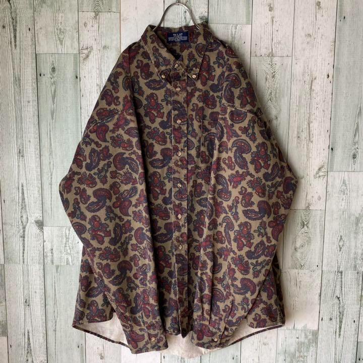 OLD ペイズリー 厚手長袖シャツ 希少物 IJVA8-m67202549858 STYLE スタンリーブラッカー 限定品即納
