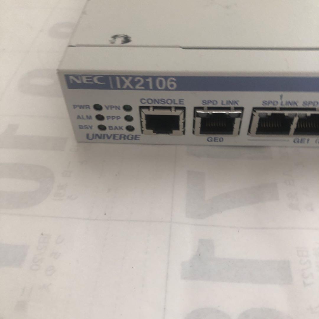 価格は安く ☆NEC VPN IX2106 対応高速アクセスルータ初期化済み VPN