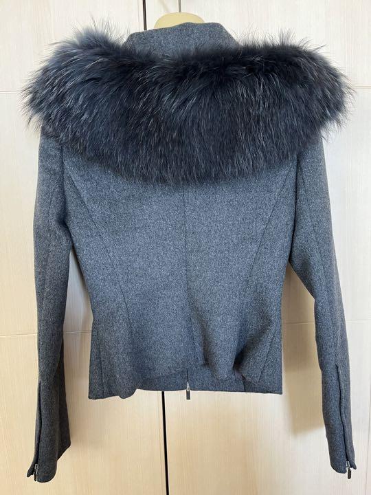 値下げ FOXEY カシミア ファー付き ジャケット | streamlineinspection.com