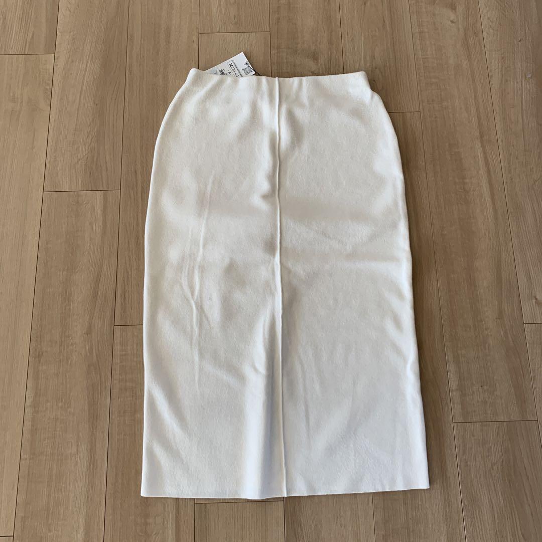 ZARA プレーン ニット ミディスカート 2756/117 プレーン ニット ミディスカート - ダイブルー | ZARA Japan / 日本