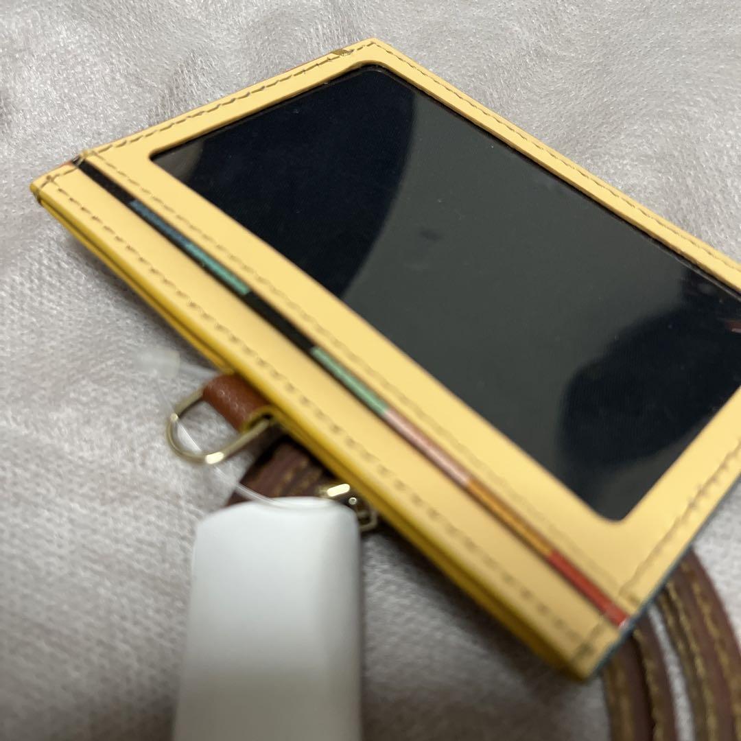 新品　ポールスミス IDケース　 カラードエッジ　パスケース　ストラップ付き