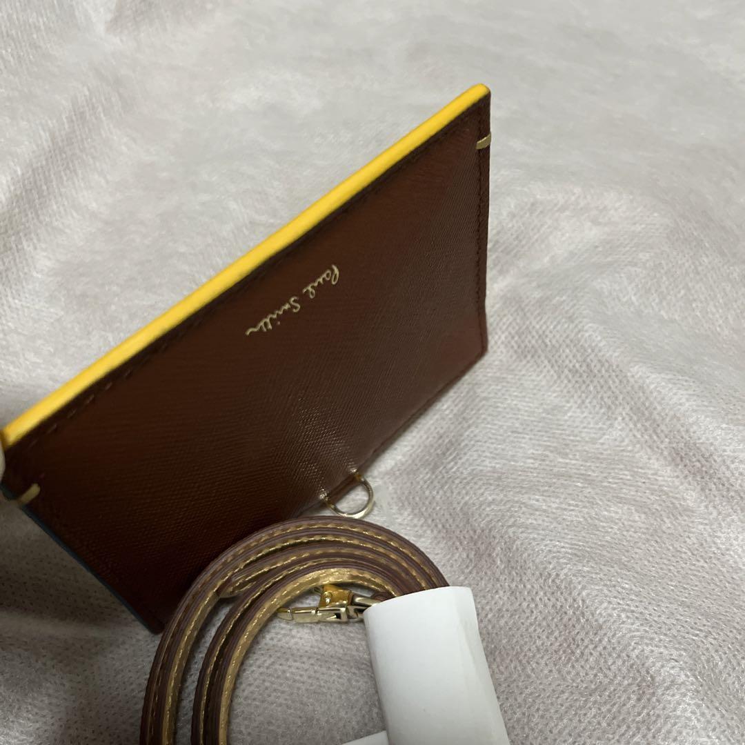 新品　ポールスミス IDケース　 カラードエッジ　パスケース　ストラップ付き