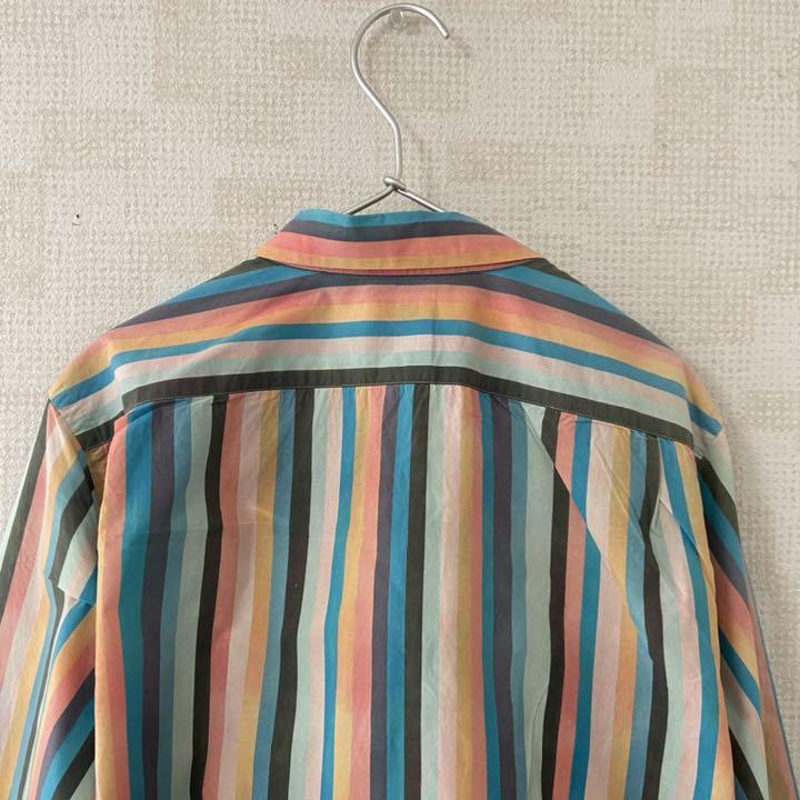 人気商品は シャツ-【希少♪人気柄♪】Paul Smith 太ストライプ マルチ 人気商品は シャツ-【希少♪人気柄♪】Paul Smith 太ストライプ マルチ