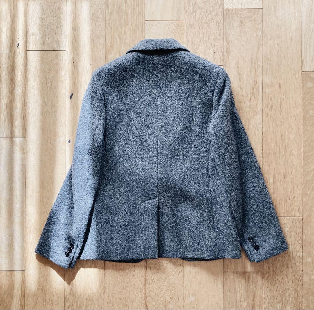 安価 マーガレットハウエル Harris グレー テーラードジャケット Tweed ジャケット・アウター