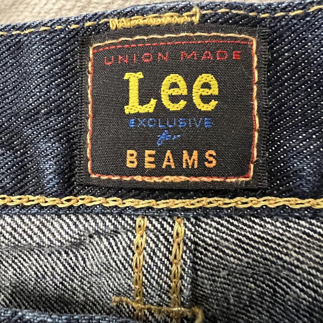 ⭐️極美品　激レア⭐️ Lee × BEAMSリー デニムヴィンテージ　加工　Ｗ３２ ⭐️極美品 激レア⭐️ Lee × BEAMSリー デニムヴィンテージ