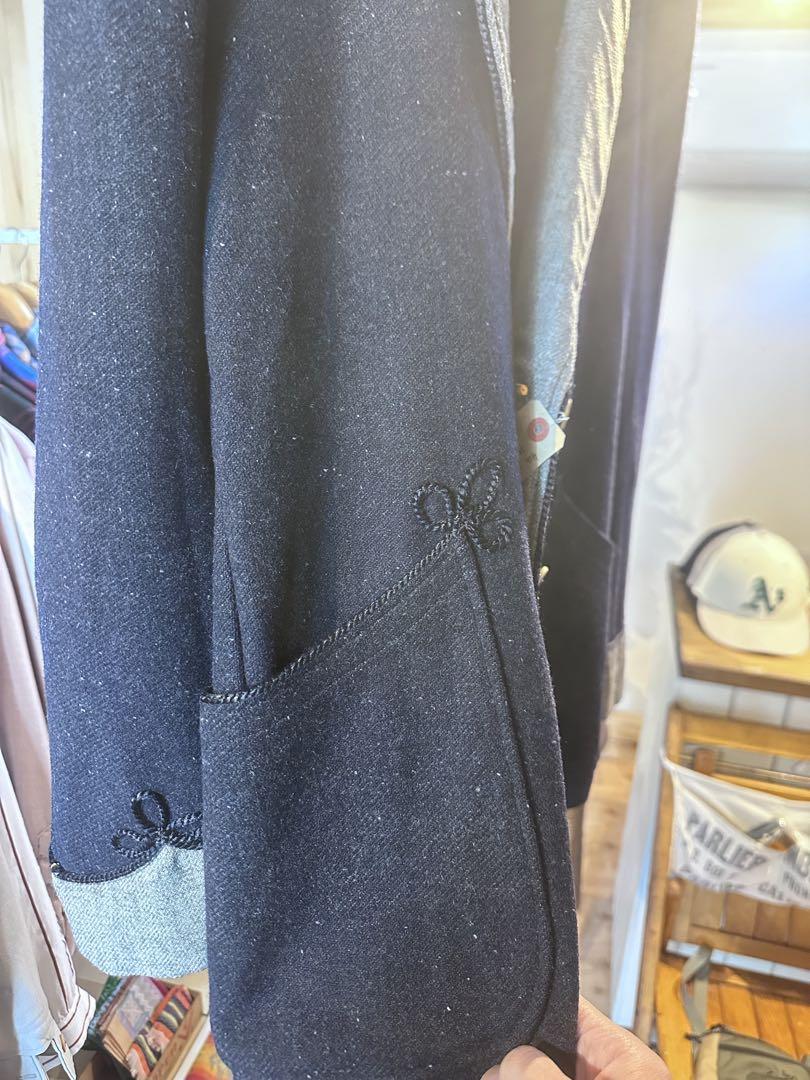 40s vintage smoking jacket ダブル　ビーンクロスビー