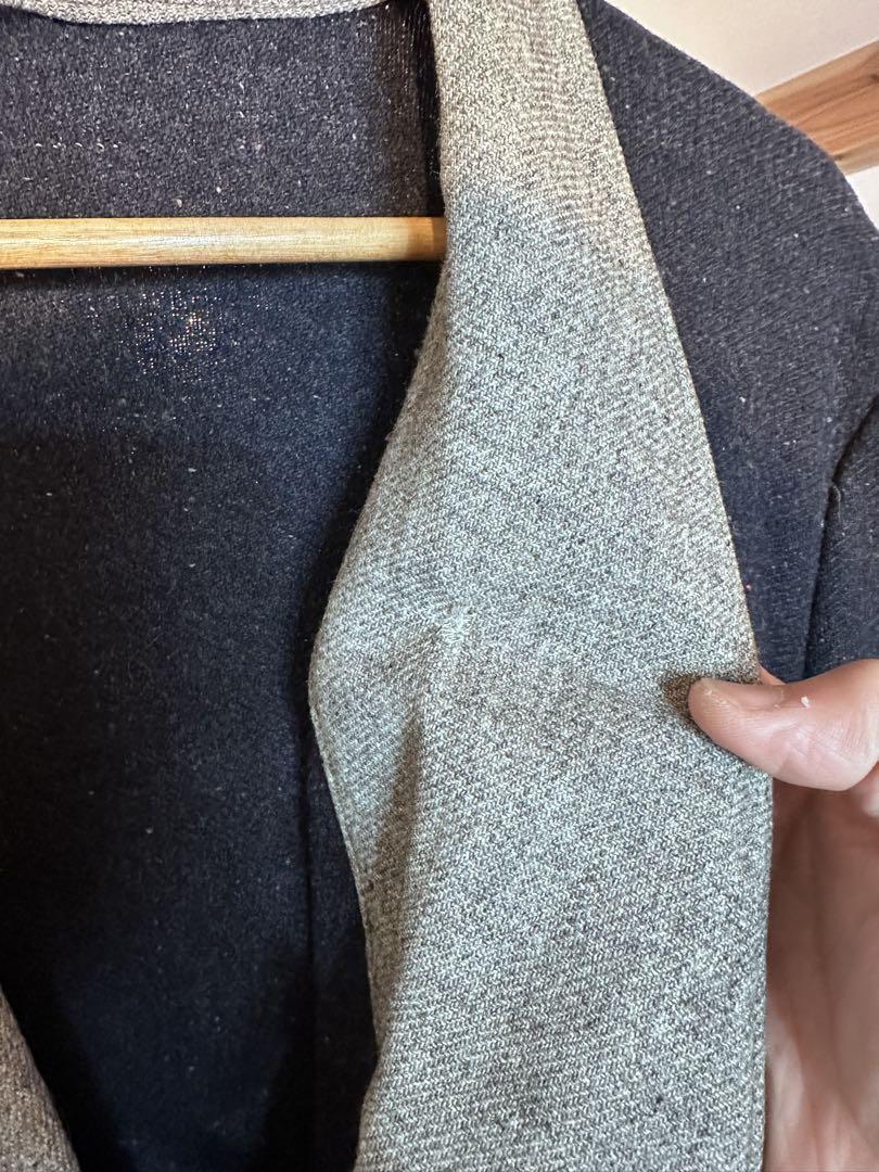 40s vintage smoking jacket ダブル　ビーンクロスビー