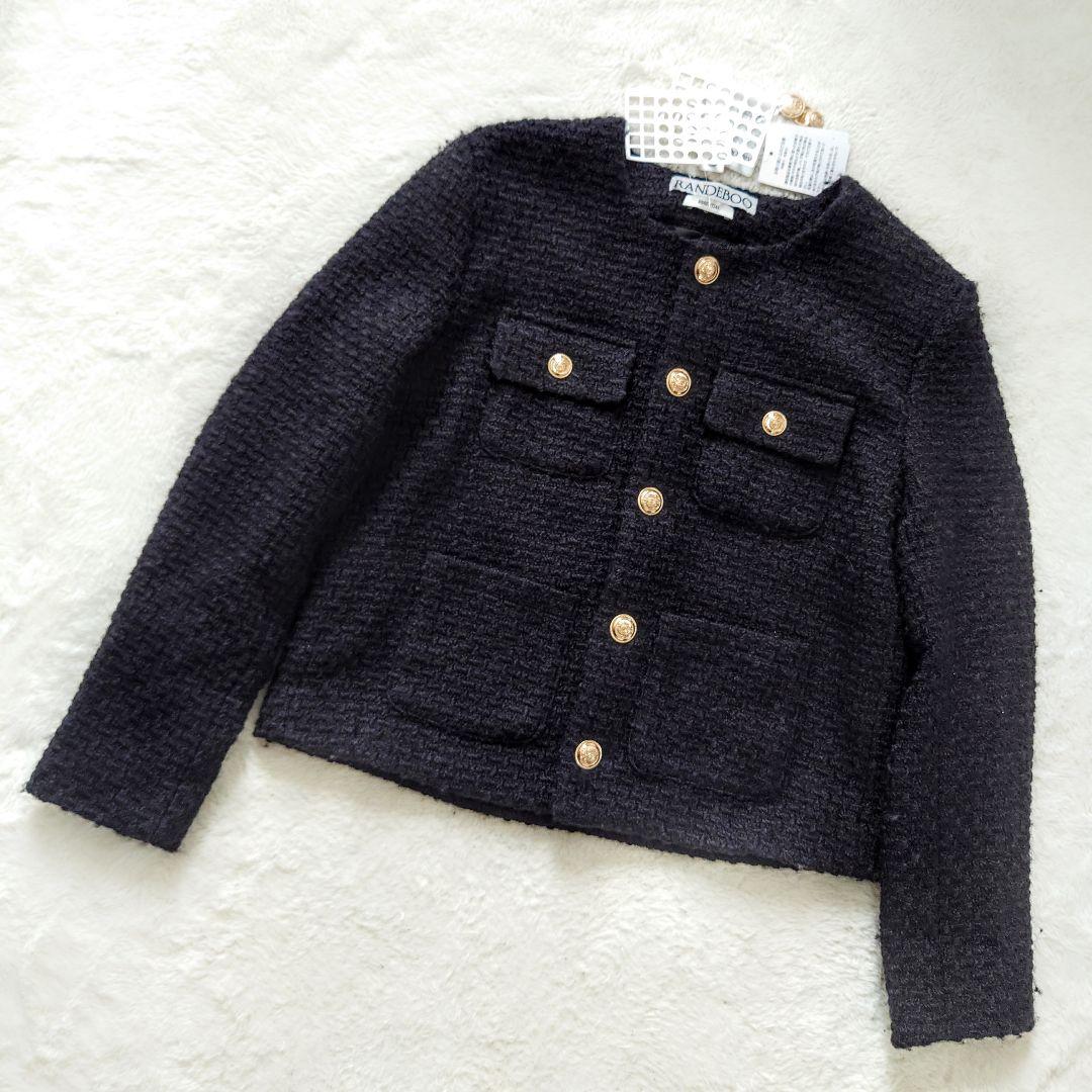 新品 RANDEBOO class tweed jacket 金ボタン