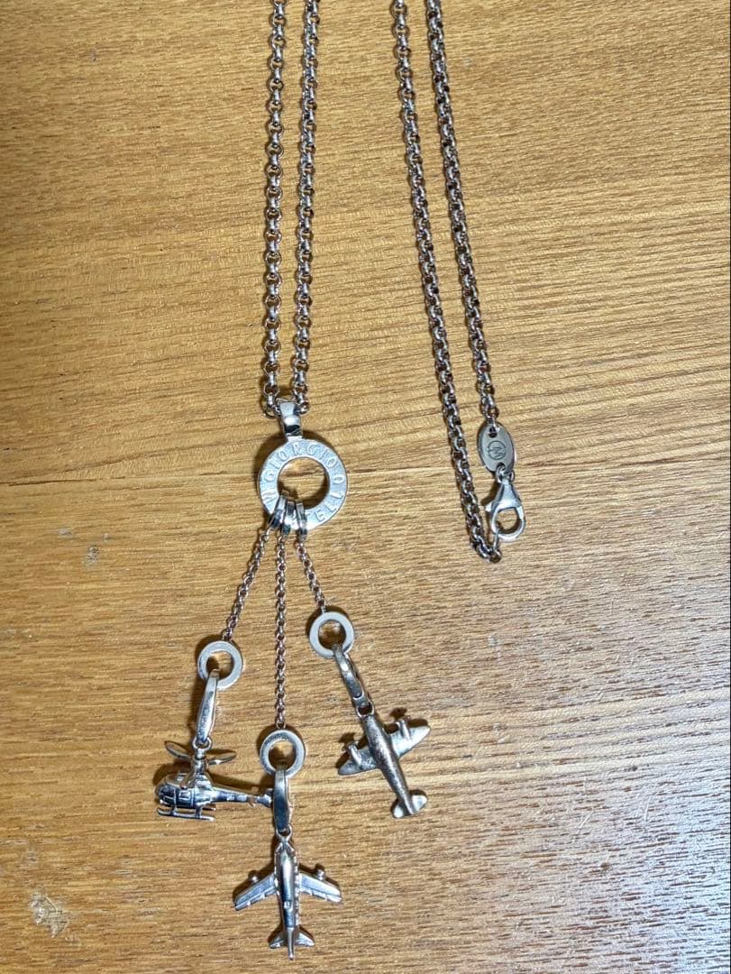 Giorgio Martello 飛行機 ヘリコプター ネックレス SV925