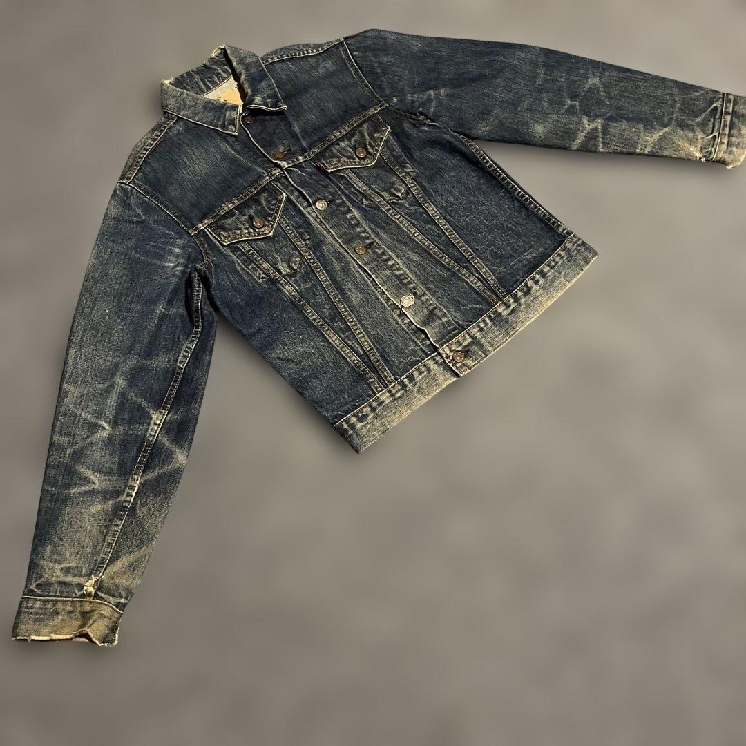 60s LEVI’S 初期 70505 BIGE 色残り7割 不均等V ハチノス