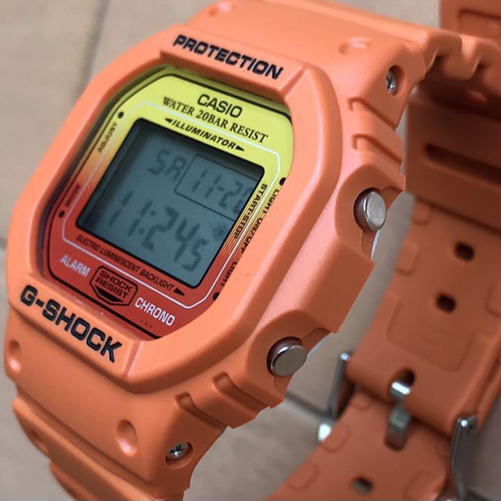 お買い得 G-SHOCK サマーグラデーション オレンジ R7SVq-m67237728266 Gショック DW-5600LC 通販格安