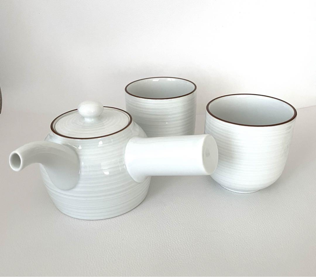白山陶器白磁千段茶器セット