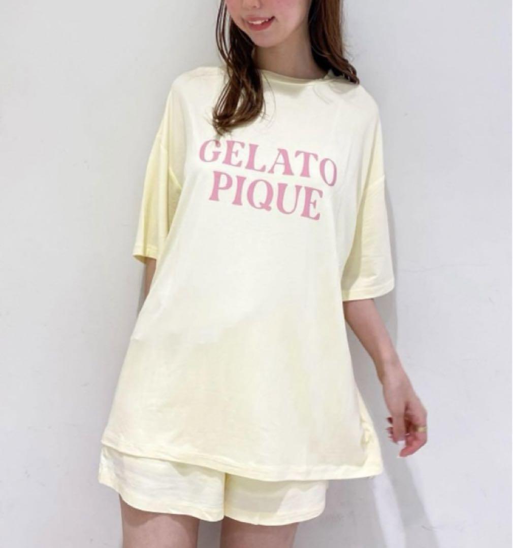 ジェラートピケ❤︎【接触冷感】カラフルレーヨンロゴTシャツ＆ショートパンツ