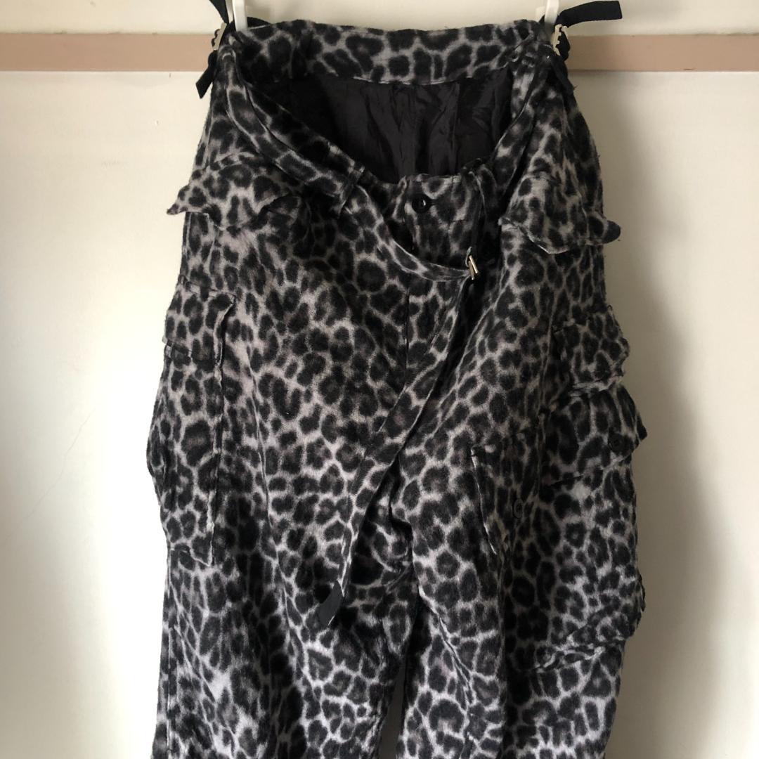 サカイ― 専用 パンツ ヒョウ柄 ウール 3 fMETJ-m67244404841 SACAI レオパード カーゴ たらでるか