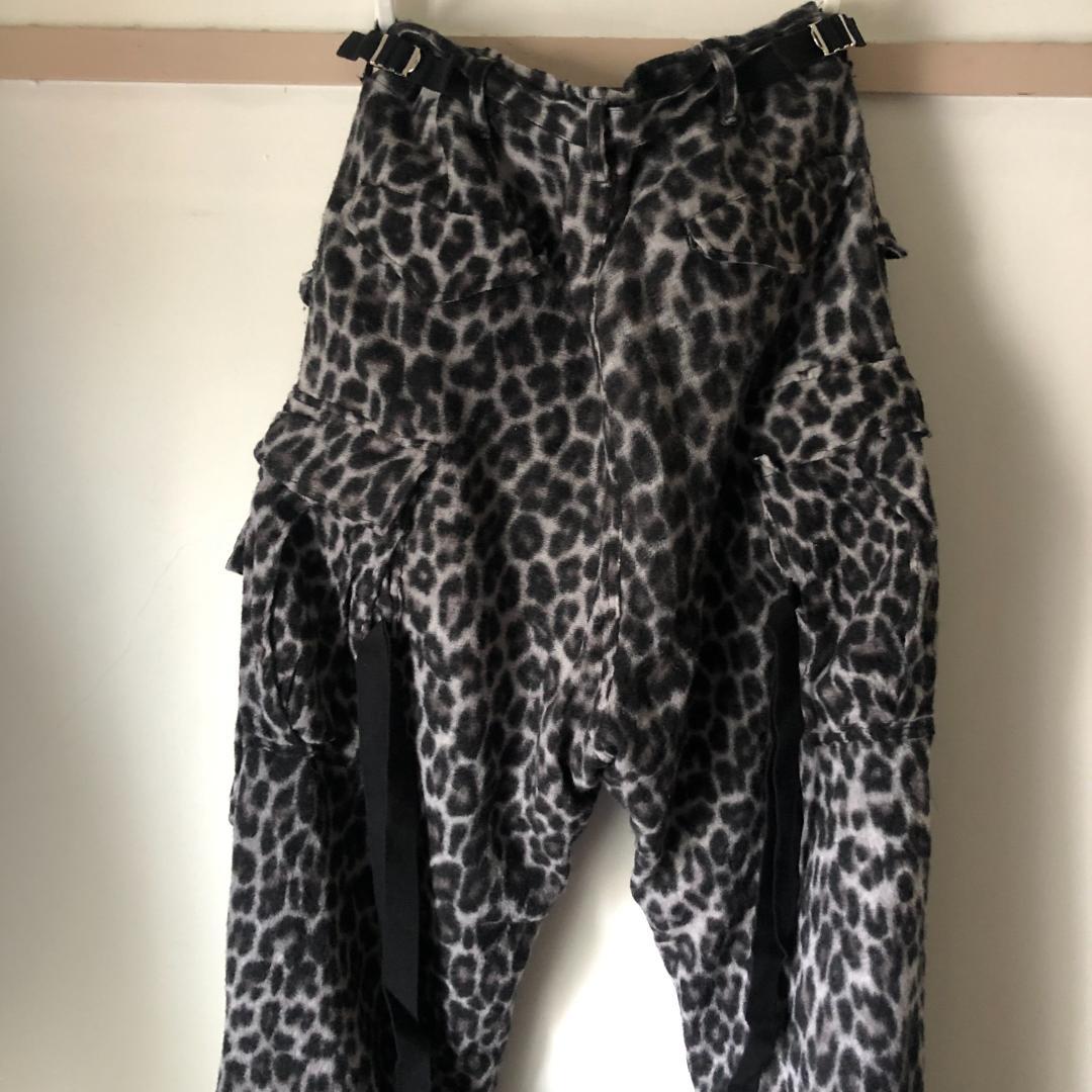 サカイ― 専用 パンツ ヒョウ柄 ウール 3 fMETJ-m67244404841 SACAI レオパード カーゴ たらでるか