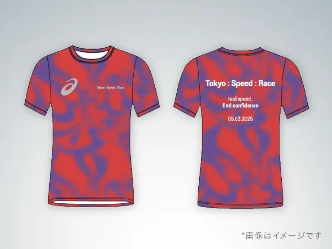 【１着でも送料無料】 asics メルカリ - 青梅マラソン2025参加賞T Race Speed Tokyo 陸上用シャツ