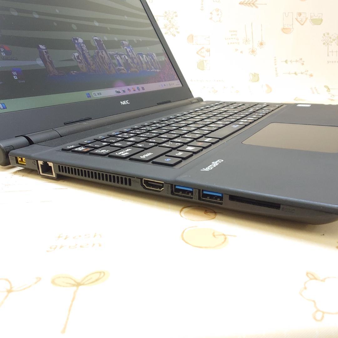 Windows11 オフィス付き 新品SSD 黒ノートパソコン ✨初期設定済✨