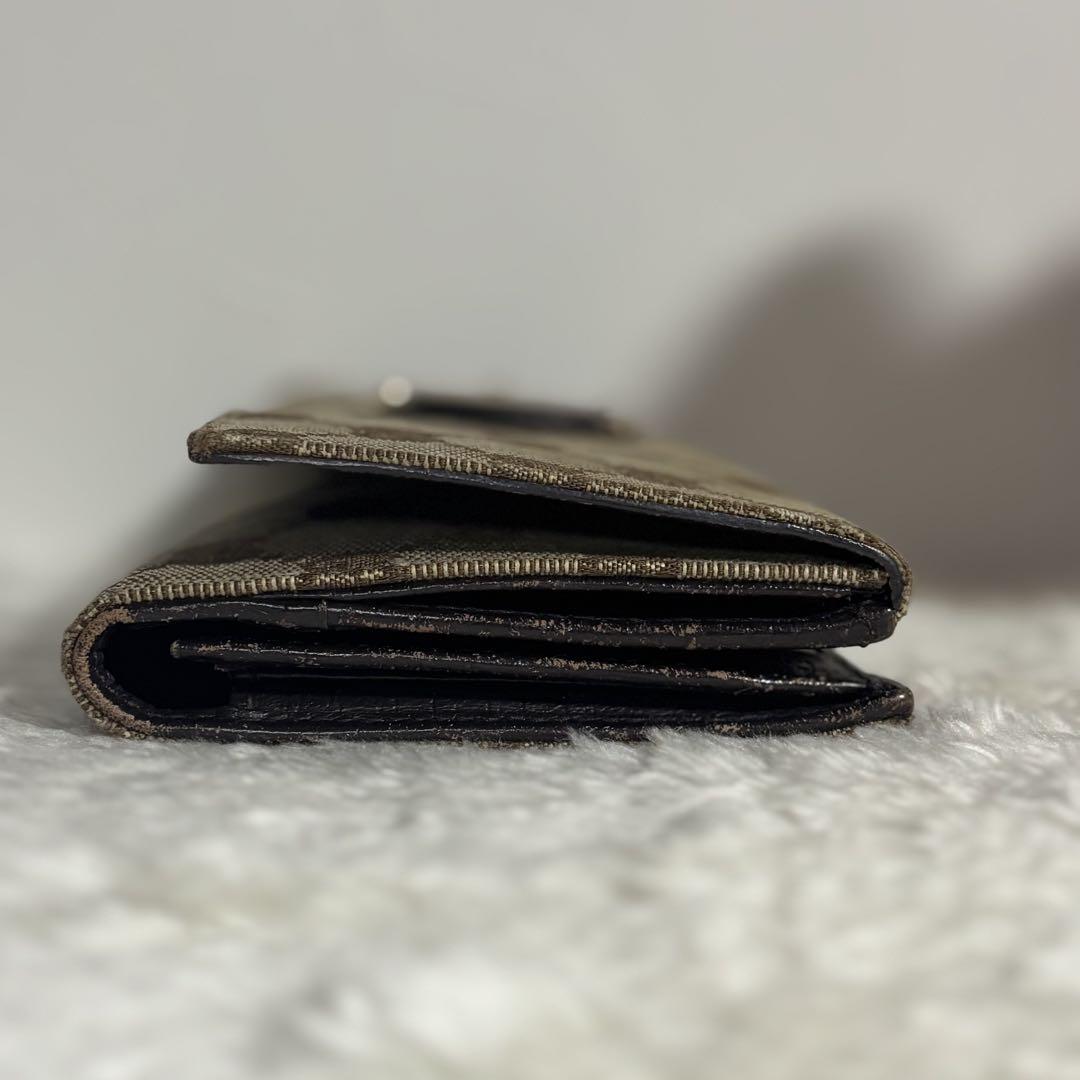 ✨美品✨ Gucci グッチ GG キャンバス 長財布 シェリー - メルカリ