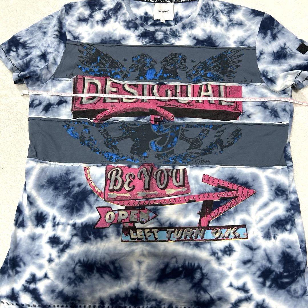 ✨美品 Desigual デシグアル デザイン Tシャツ XL 総柄 近年