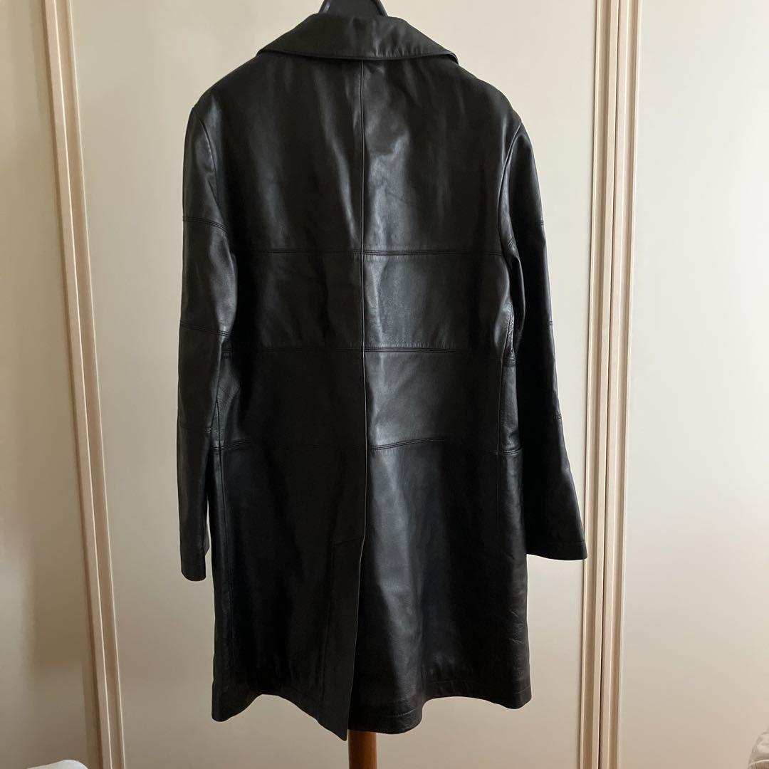 FIGARO ブラック　レザーコート　サイズ38 M