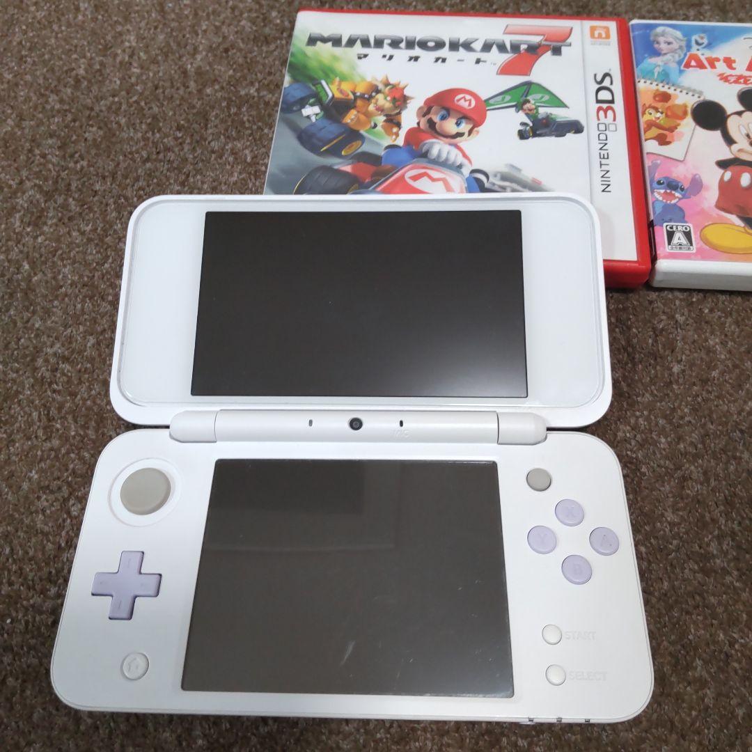 室外 【美品】Newニンテンドー2DS LL ホワイト×ラベンダー ゲーム機