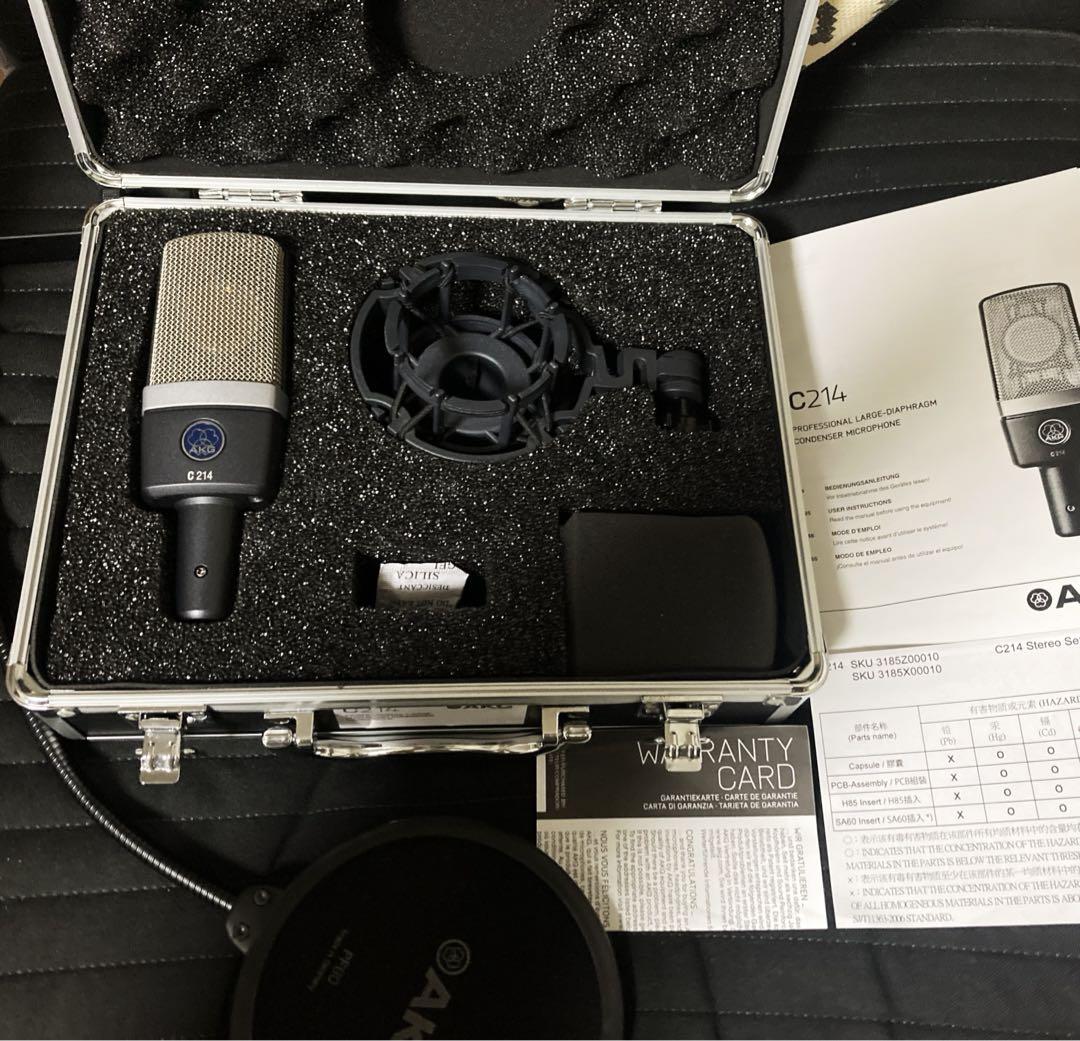 【極美品】AKG C214 + AKG PF80