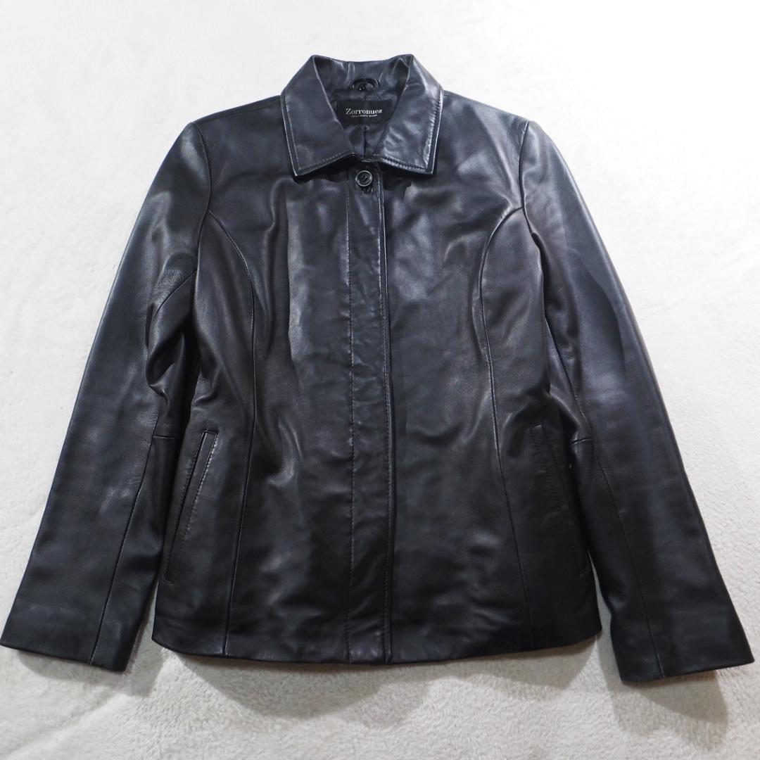 美品 ゾロヌーズ Zorronuez レザージャケット ラムレザー 羊革 9号