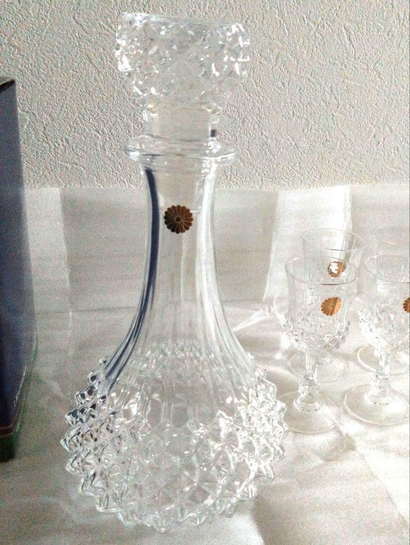 ベストセラー クリスタル ダルク デキャンタ＆グラス×5客 - メルカリ 工芸品