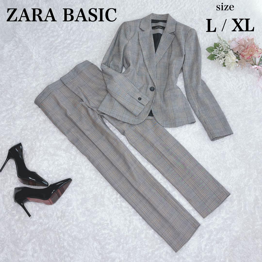 美品✨ザラ ベーシック パンツスーツ グレンチェック セットアップ L / XL