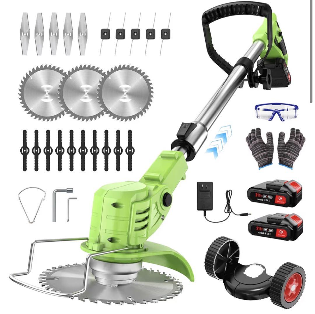 草刈り機 草刈機 充電式 高性能 21V 4000mAhバッテリー 1880w