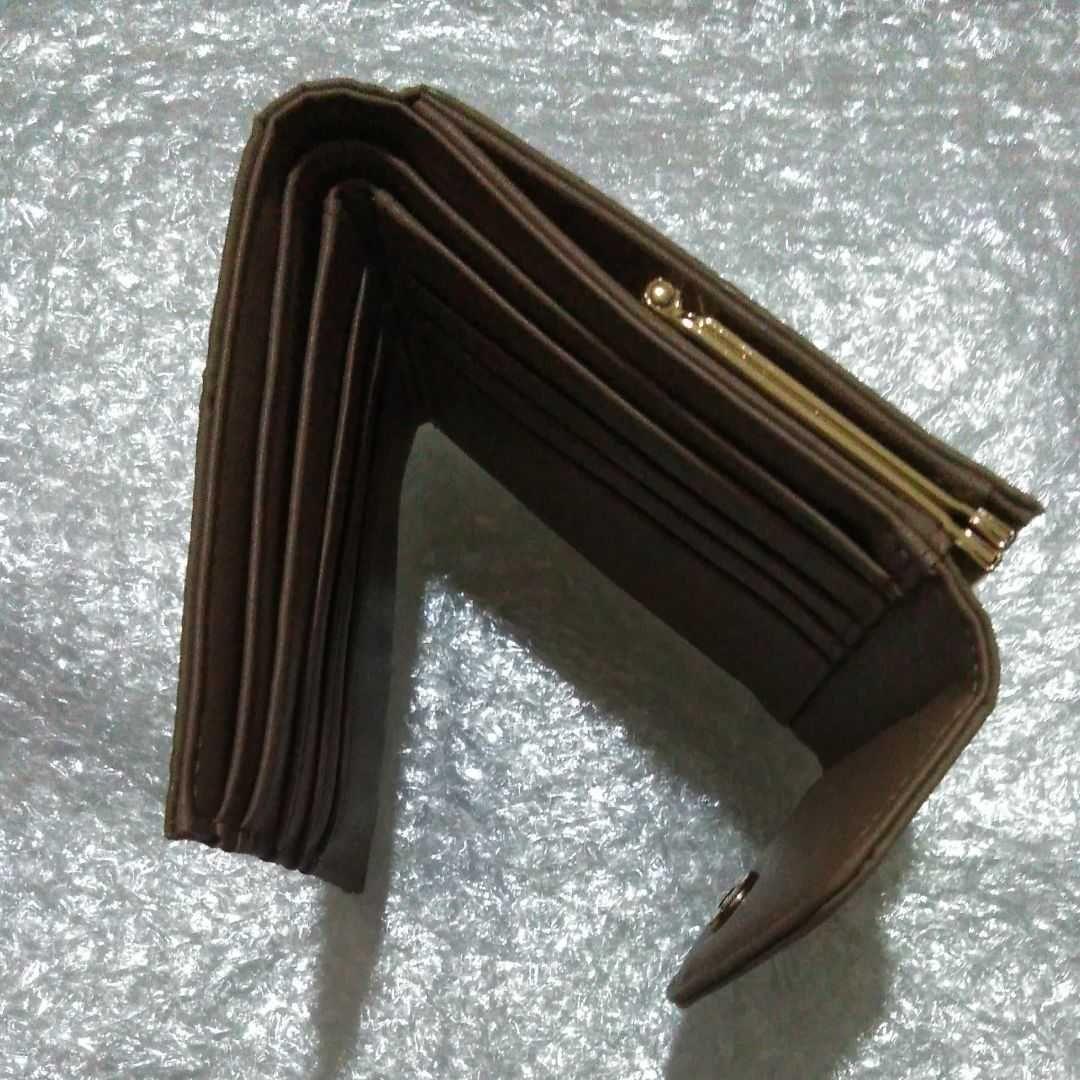 がま口 折り財布 モノグラム柄 新品未使用 デイリーラシット | www