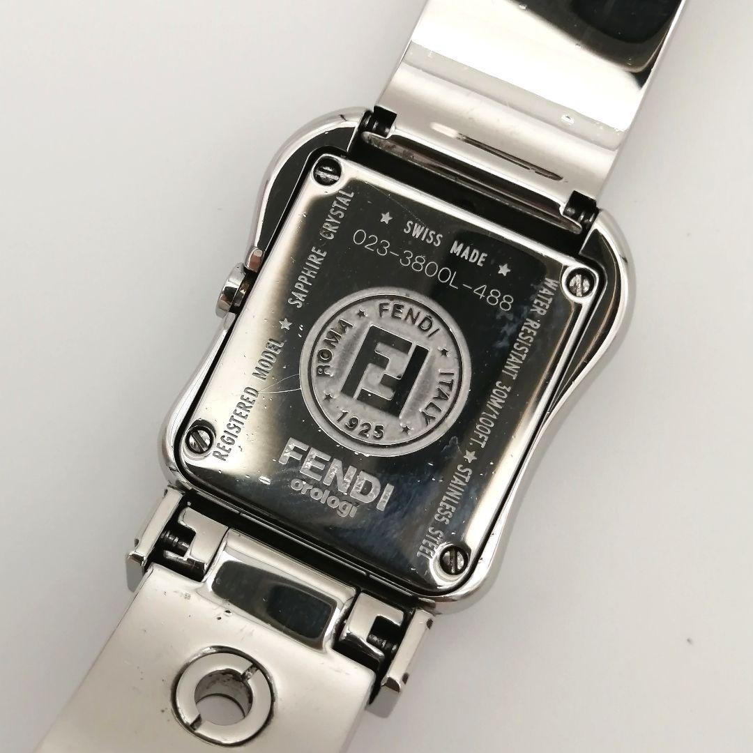 FENDI フェンディ 3800L ベルトモチーフ 腕時計 ステンレス